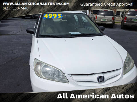 2004 Honda Civic for sale at All American Autos in Kingsport TN