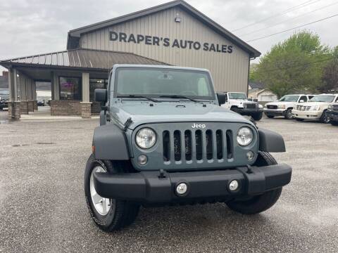 2015 Jeep Wrangler Unlimited for sale at Drapers Auto Sales in Peru IN