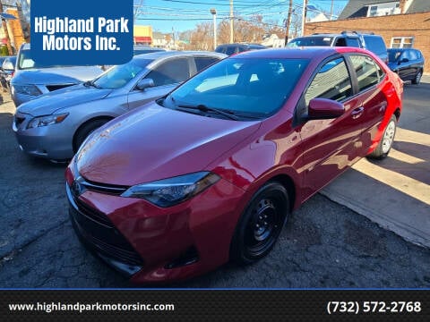 2017 Toyota Corolla for sale at Highland Park Motors Inc. in Highland Park NJ