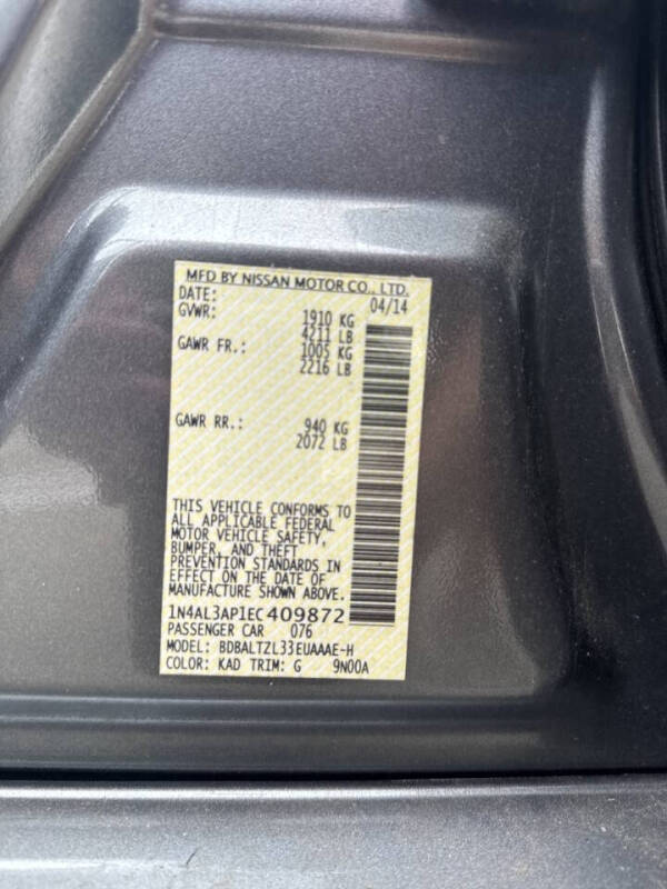 2014 Nissan Altima 2.5 SV