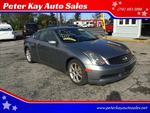 2003 Infiniti G35 for sale at Peter Kay Auto Sales in Alden NY