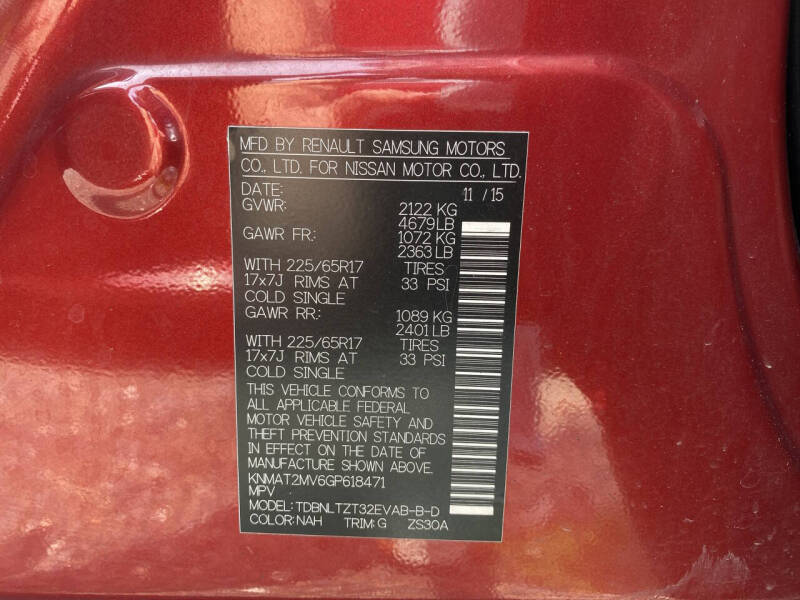 2016 Nissan Rogue SV