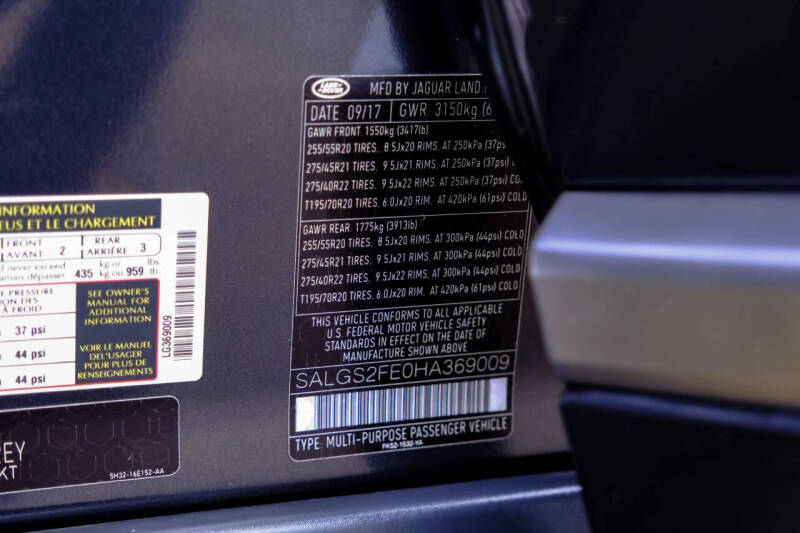 2017 Land Rover Range Rover Supercharged