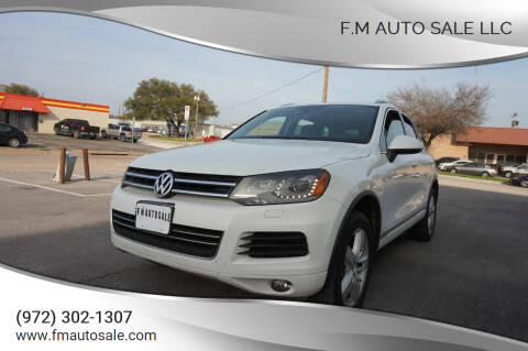 2014 Volkswagen Touareg for sale at F.M Auto Sale LLC in Dallas TX