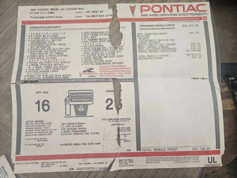 1997 Pontiac Firebird Trans Am