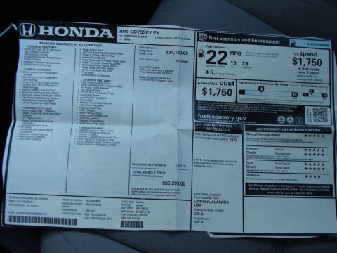 2019 Honda Odyssey EX