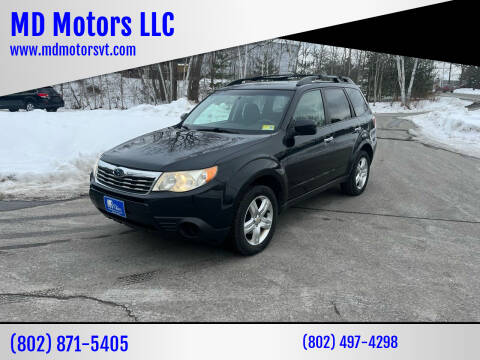 2010 Subaru Forester for sale at MD Motors LLC in Williston VT