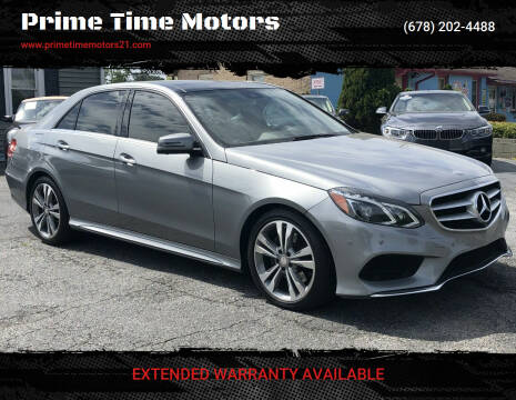 2014 Mercedes-Benz E-Class for sale at Prime Time Motors in Marietta GA