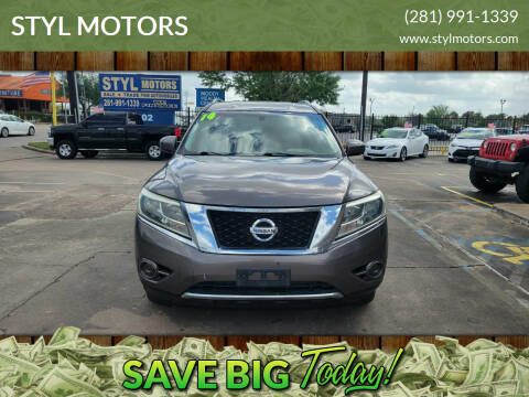 2014 Nissan Pathfinder for sale at STYL MOTORS in Pasadena TX