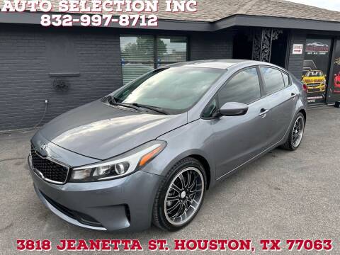 2018 Kia Forte for sale at Auto Selection Inc. in Houston TX