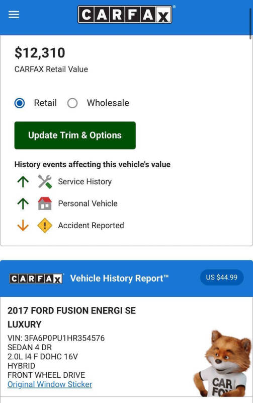 2017 Ford Fusion Energi SE Luxury
