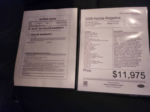 2009 Honda Ridgeline RT