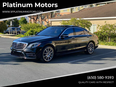 2018 Mercedes-Benz S-Class for sale at Platinum Motors in San Bruno CA