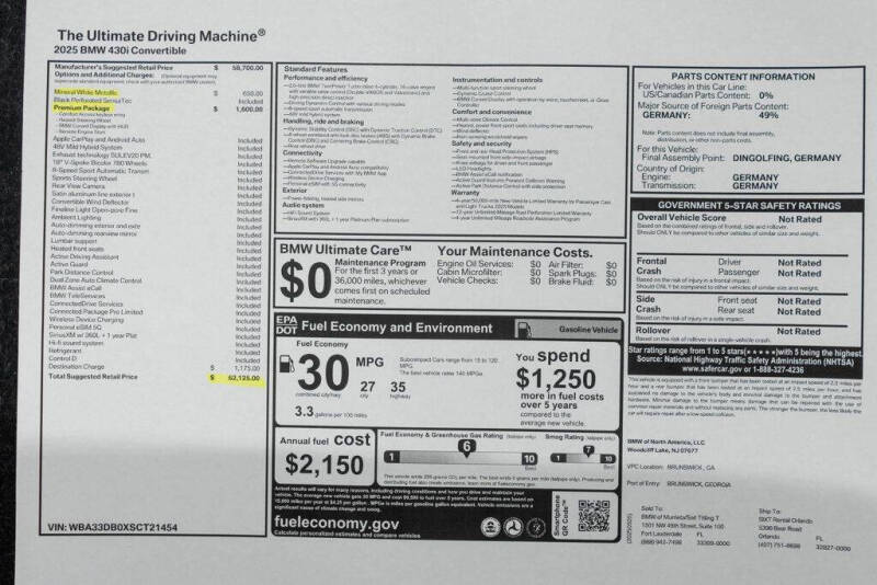 2025 BMW 4 Series 430i