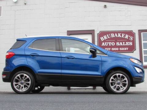 2020 Ford EcoSport for sale at Brubakers Auto Sales in Myerstown PA