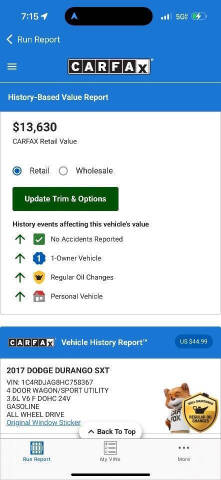 2017 Dodge Durango SXT