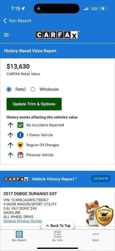 2017 Dodge Durango SXT