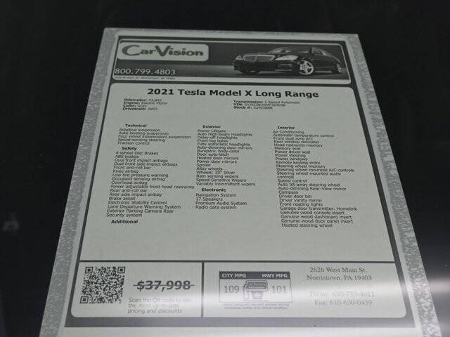 2021 Tesla Model X Long Range Plus