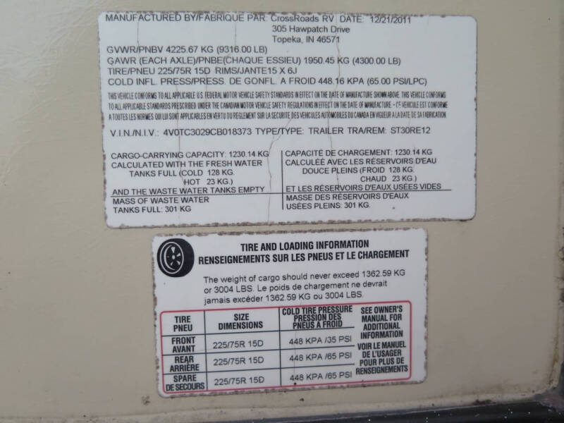 2012 Crossroads RV Sunset Trail Reserve