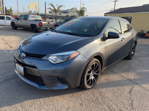 2016 Toyota Corolla for sale at JR'S AUTO SALES in Pacoima CA