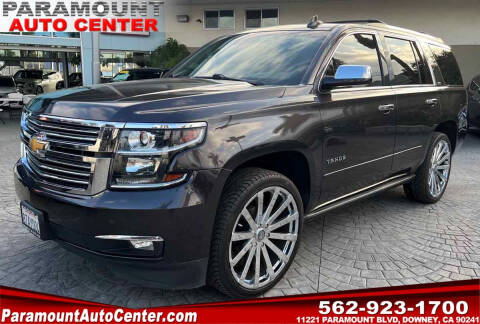 2015 Chevrolet Tahoe for sale at PARAMOUNT AUTO CENTER in Downey CA