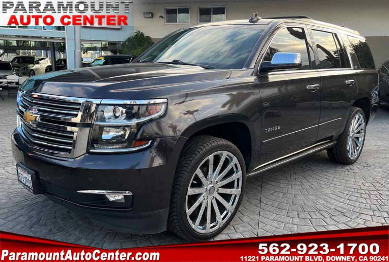 2015 Chevrolet Tahoe for sale at PARAMOUNT AUTO CENTER in Downey CA