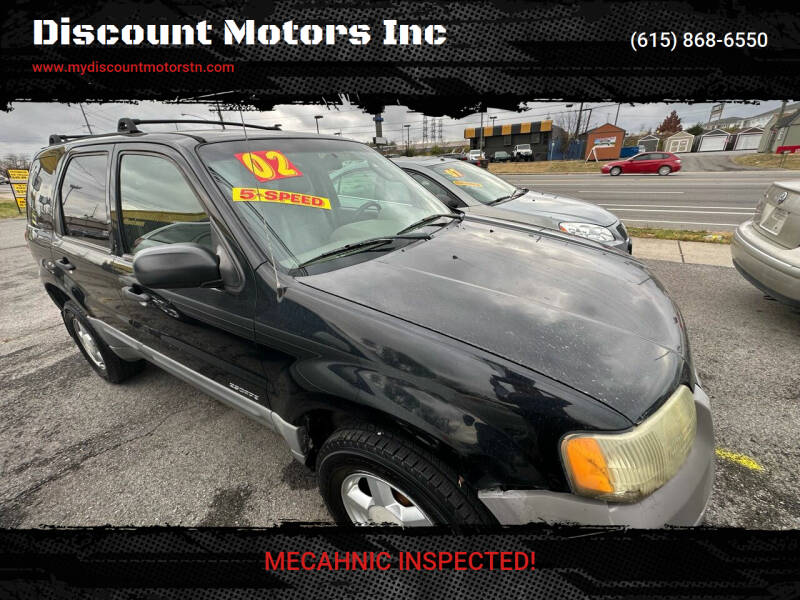 2002 Ford Escape for sale at Discount Motors Inc in Madison TN