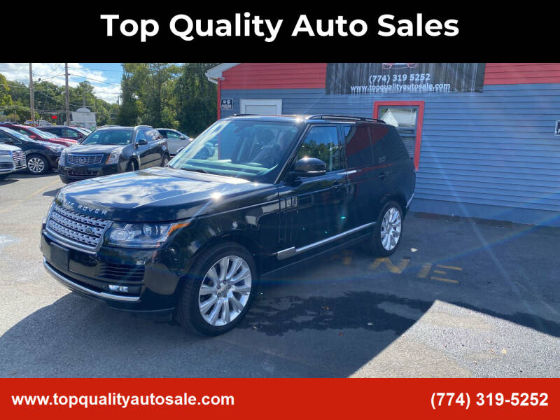 2015 Land Rover Range Rover for sale at Top Quality Auto Sales in Westport MA