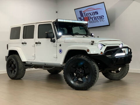 2013 Jeep Wrangler Unlimited for sale at Texas Prime Motors in Houston TX