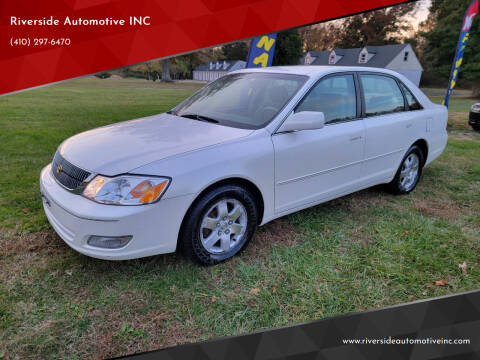 2000 Toyota Avalon for sale at Riverside Automotive INC in Aberdeen MD