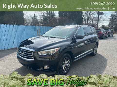 2013 Infiniti JX35 for sale at Right Way Auto Sales in Westampton NJ