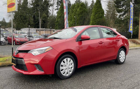 2016 Toyota Corolla for sale at A & V AUTO SALES LLC in Marysville WA