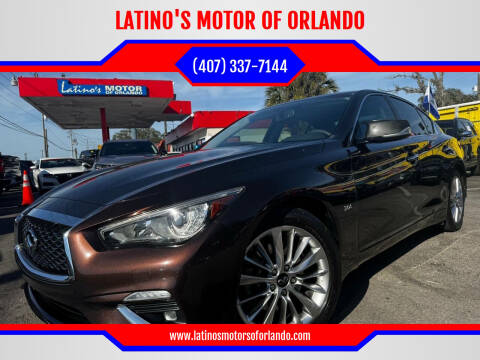 2020 Infiniti Q50 for sale at LATINO'S MOTOR OF ORLANDO in Orlando FL