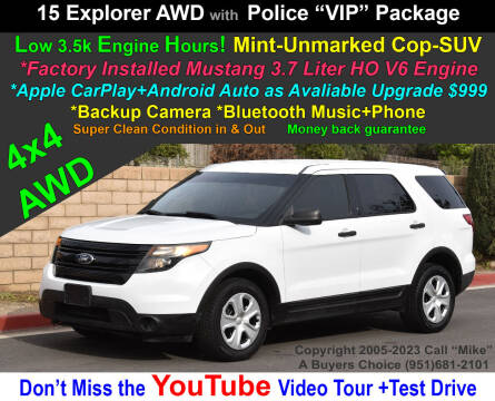 2015 Ford Explorer for sale at A Buyers Choice in Jurupa Valley CA