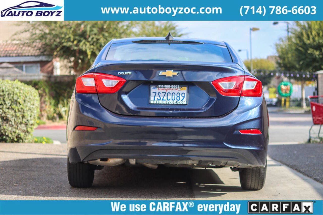 2016 Chevrolet Cruze for sale at Auto Boyz in Garden Grove, CA