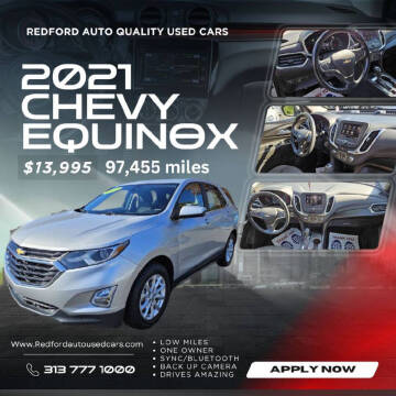 2021 Chevrolet Equinox for sale at Redford Auto Quality Used Cars in Redford MI