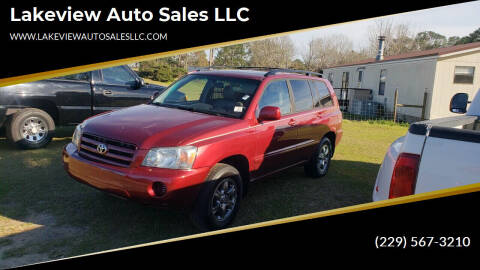 2006 Toyota Highlander for sale at Lakeview Auto Sales LLC in Sycamore GA