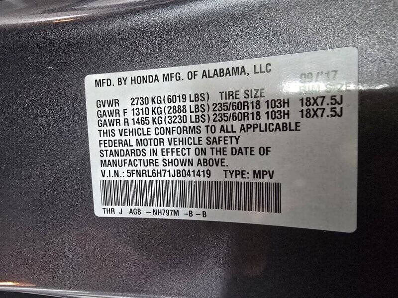 2018 Honda Odyssey EX-L