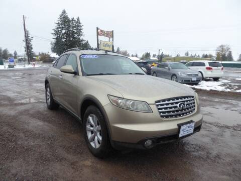 2005 Infiniti FX35 for sale at VALLEY MOTORS in Kalispell MT