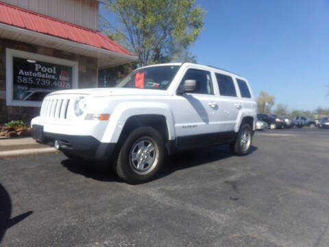 2016 Jeep Patriot for sale at Pool Auto Sales Inc in Spencerport NY