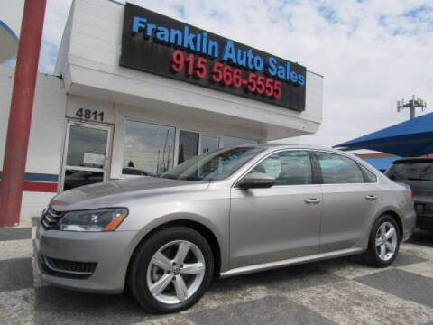 2012 Volkswagen Passat for sale at Franklin Auto Sales in El Paso TX