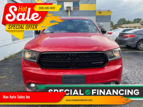 2016 Dodge Durango for sale at Max Auto Sales Inc in Warren MI