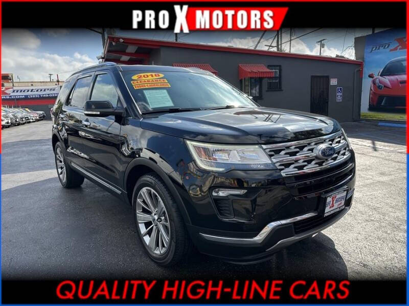 2018 Ford Explorer for sale at Pro X Motors in South Gate CA