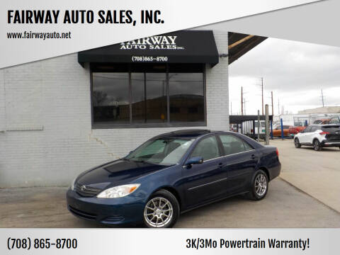 2002 Toyota Camry for sale at FAIRWAY AUTO SALES, INC. in Melrose Park IL