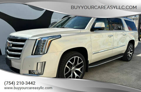 2015 Cadillac Escalade ESV for sale at BuyYourCarEasyllc.com in Hollywood FL