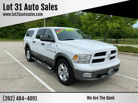 2011 RAM 1500 for sale at Lot 31 Auto Sales in Kenosha WI