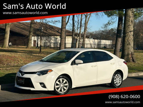 2014 Toyota Corolla for sale at Sam's Auto World in Roselle NJ