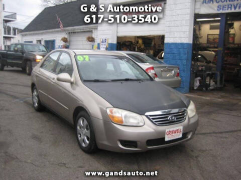 2007 Kia Spectra for sale at G & S Auto Service in Roslindale MA