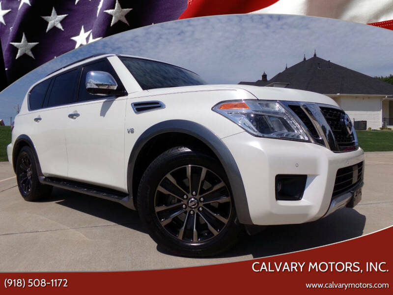 2017 Nissan Armada for sale at Calvary Motors, Inc. in Bixby OK