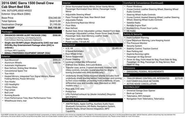 2016 GMC Sierra 1500